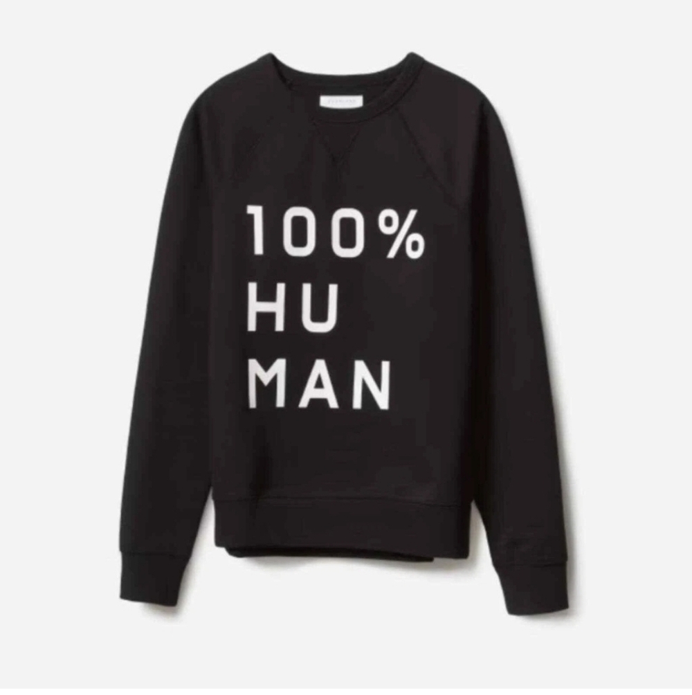 New! Everlane The 100% Human Unisex French Terry Sweatshirt Size S NWT